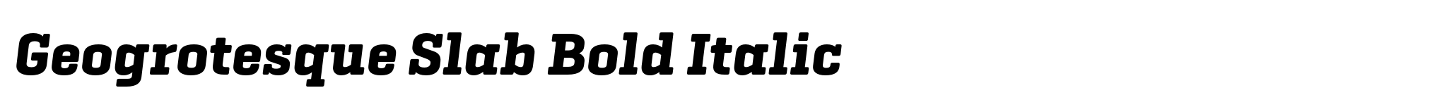 Geogrotesque Slab Bold Italic image